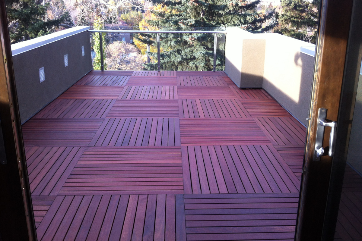 Tropical Hardwood Deck + Balcony Tiles | Red Balau